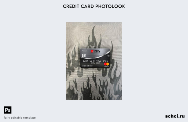 цифровая загрузка Таиланда DBS Bank Mastercard Platinum Photolook передний шабло